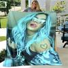 Karol G Retro Printed Blanket Flange Warm Blanket Bed Linings Picnic Blankets Home Travel Blanket Birthday Gift