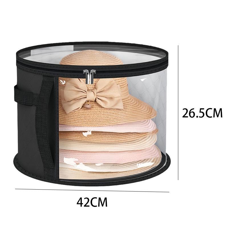 Portable Foldable Dustproof Hat Storage Bucket