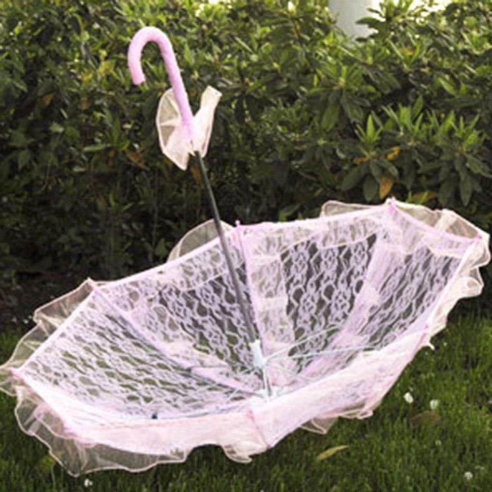 Rüschenbesatz Blumenspitze Regenschirm Romantisches Handwerk Blumen Regenschirme Neu Braut Regenschirme