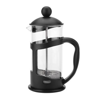 Cafetière à piston portable en acier inoxydable et verre, pour la maison ou le bureau(600 ml)