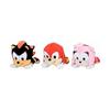 SONIC & FRIENDS Nesoberi Mini Plush Toy Vol.2 (EX) Complete Set of 3 Types (Shadow, Knuckles, Emmy) Size: Approx. 16cm