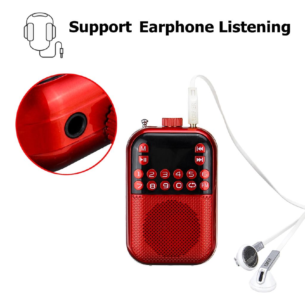5W Channel Mini Speaker Radio-Receiver Tf-Card Fm-Radio Stereo Digital Micro Portable Power Off Memory