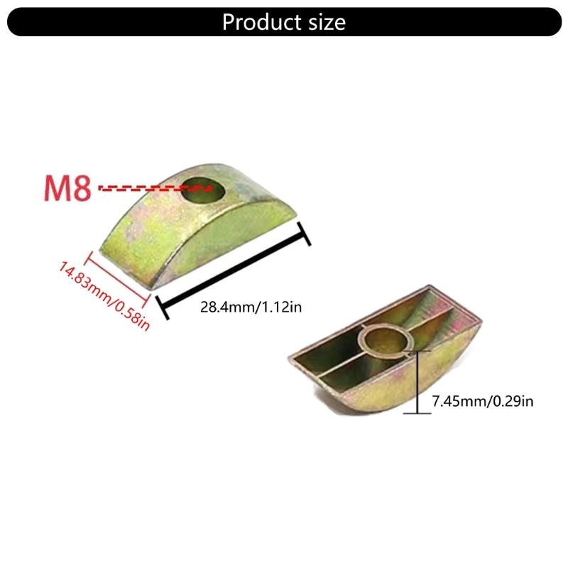 Ploché podložky půlměsícové  Podložky půlměsíce Spojovací šrouby nábytku Podložky pro domácí a průmyslové použití 5/10/30 kusů