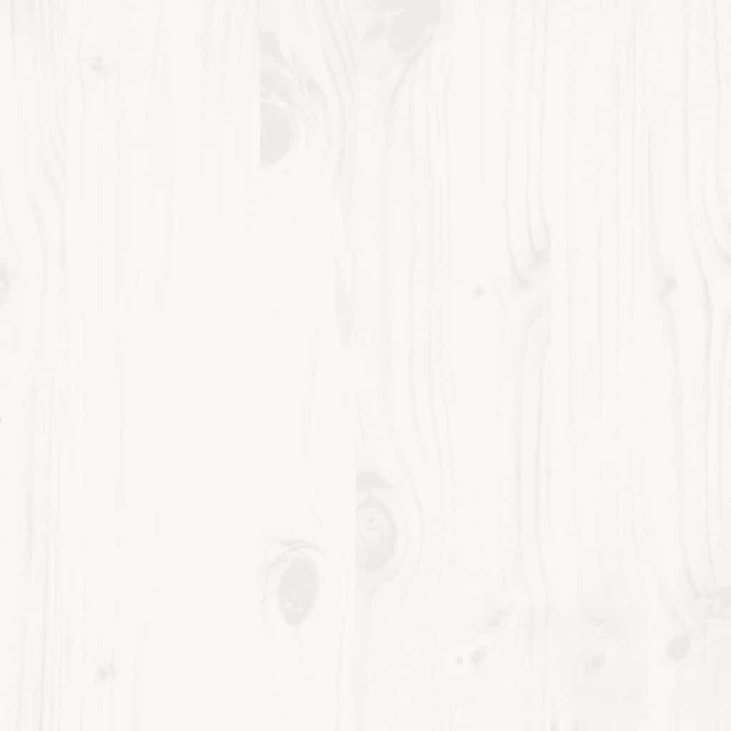 Solid Wood Bed without Mattress White 180x200 cm Pine Wood