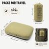 Camping Memory Foam Pillow Portable Travel Pillow with Removable Cover Neck Lumbar Support for Hiking Backpacking