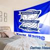 Custom Name Birmingham Football Club Printed Tapestry, for Bedroom,Livingroom, dormitory, Large Wall Decor, Fabric Decor Fan Birthday Gifts