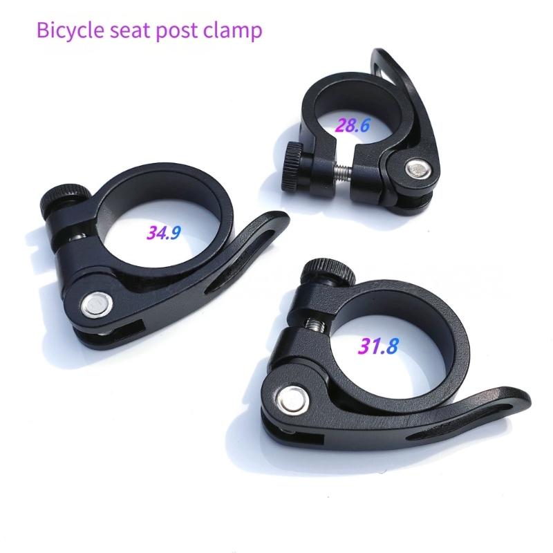 Road Bike Seat Tube Clip Bike Saddles Seat Clamps Bicycles Seatpost Clamp Aluminum Alloys Seat Tube Clamp Rings Enduring