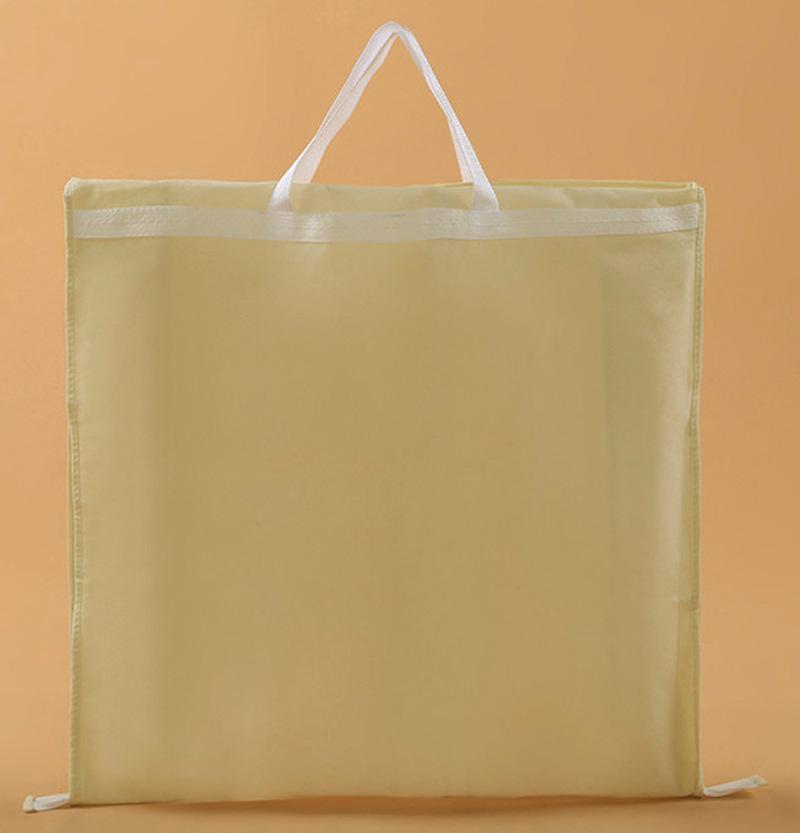 Capa Dobrável de TNT para Vestido de Noiva e de Noite à Prova de Pó com Bolsa de Mão de Uso Duplo
