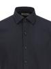 ZIOZIA Men'S) Slim Fit Semi-Wide Collar Short Sleeve Shirt_Navy