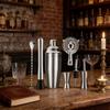 Cocktail Bar Tool Set With Stainless Steel Shaker For Home Entertaining