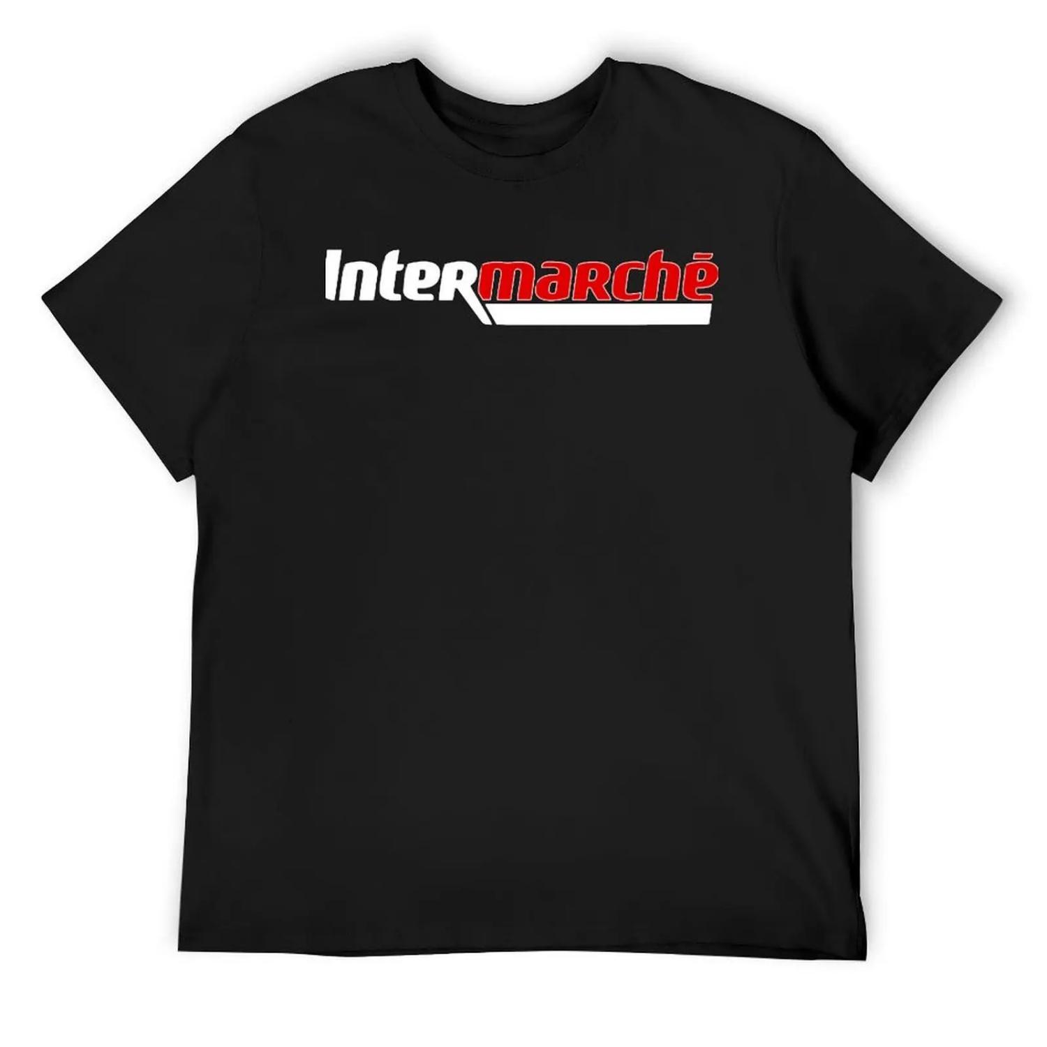 Простая футболка с дизайном Intermarche S чёрный