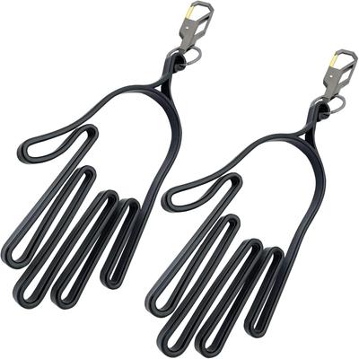 TIKAKU Shape Preservation Wrinkle Prevention Golf Glove Hanger Hand Holder Gloves Drying Black Set 2