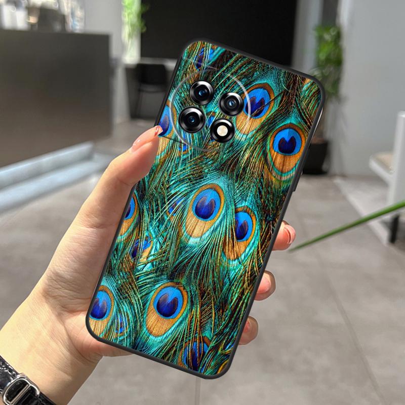 Animal Peacock Pattern Case For OnePlus Nord CE 5 2 3 4 Lite N30 N20 OnePlus 15 13 12 11 9 10 Pro 10T 13R 15R Cover