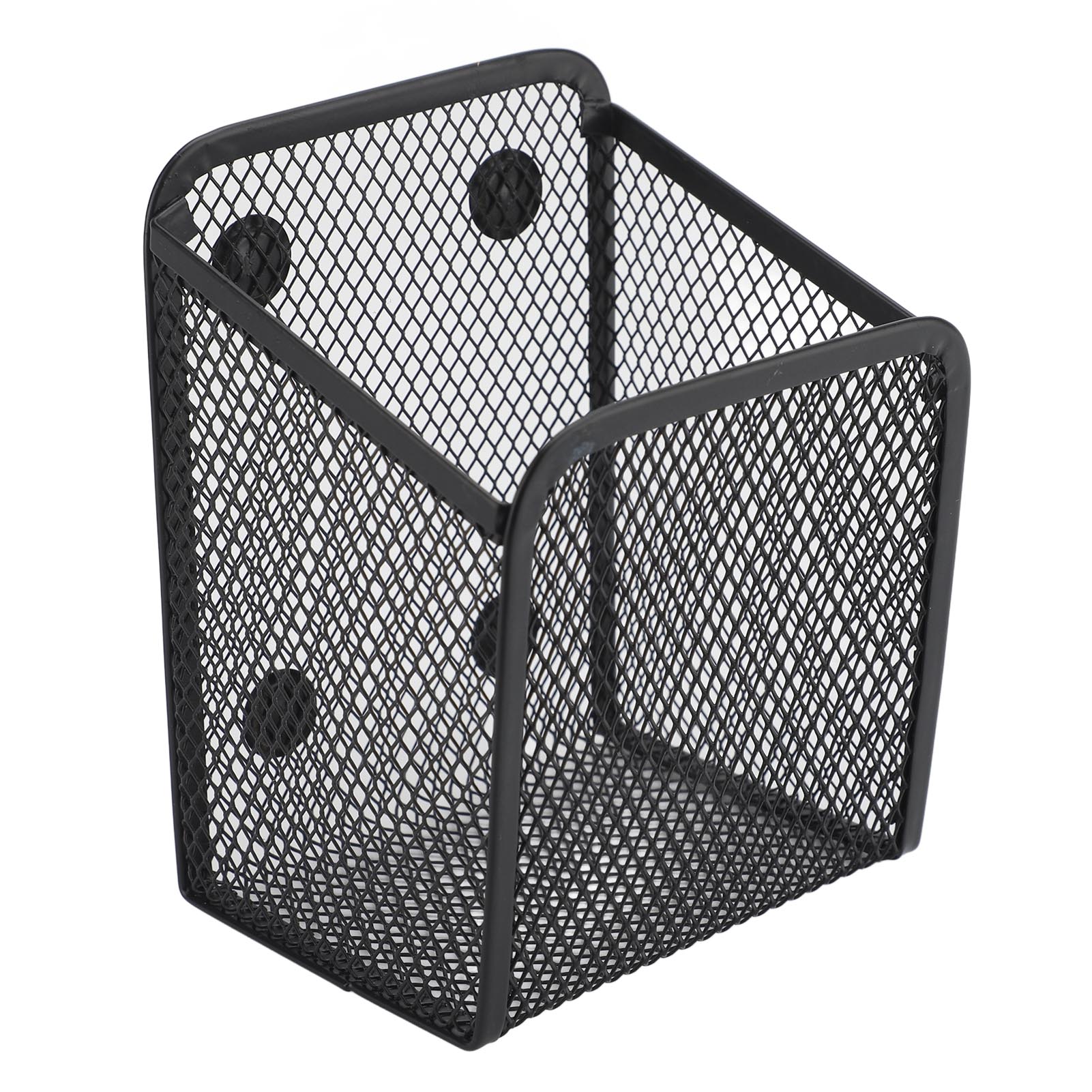 

Magnetic Pen Holder Multifunctional Metal Mesh Stationary Organizer Storage Basket for Fridge Dry Erase Board Whiteboard 1Pc