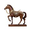 Resin Running Horse Statue Miniature Simulation Pony Figurine Animal Sculpture Home Office Desktop Decoration Ornament