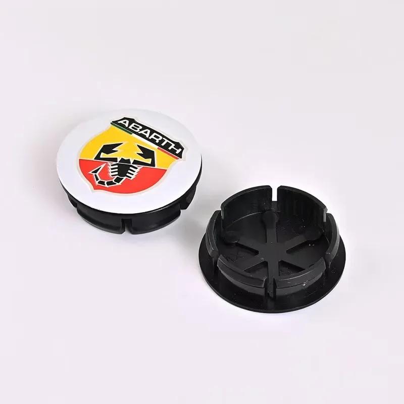 

FOR 50mm Abarth 500 Wheel Center Hub Caps Car Rims Dust Proof Cover Emblem Badge for Fiat Palio Perla Stilo Punto Bravo siena