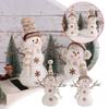 Cute Christmas Snowman Decoration Handmade Snowman Doll Desktop Ornaments  Christmas