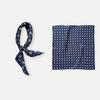 May Kaji American retro headband square scarf neck shirt with cashew flower paisley silk scarf suit accessories