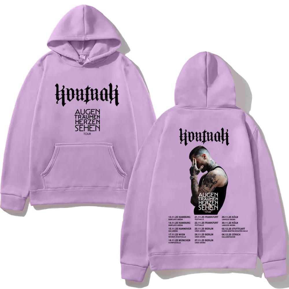 Kontra K 2025NEW Hoodie Graphic Print Punk Sweatshirt AUGEN TRÄUMEN HERZEN SEHEN TOUR Popular Clothing Unisex Pullovers