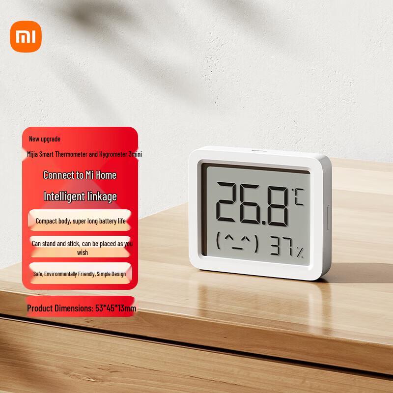 

Xiaomi Mijia Smart Temperature and Humidity Monitor 3 Mini