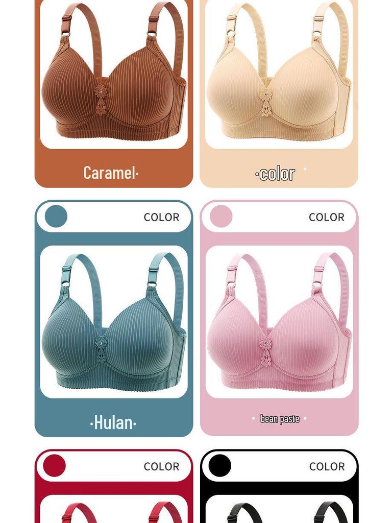 Bequemer Atmungsaktiver Übergrößen-Bügel-BH für Frauen mittleren Alters und ältere Frauen