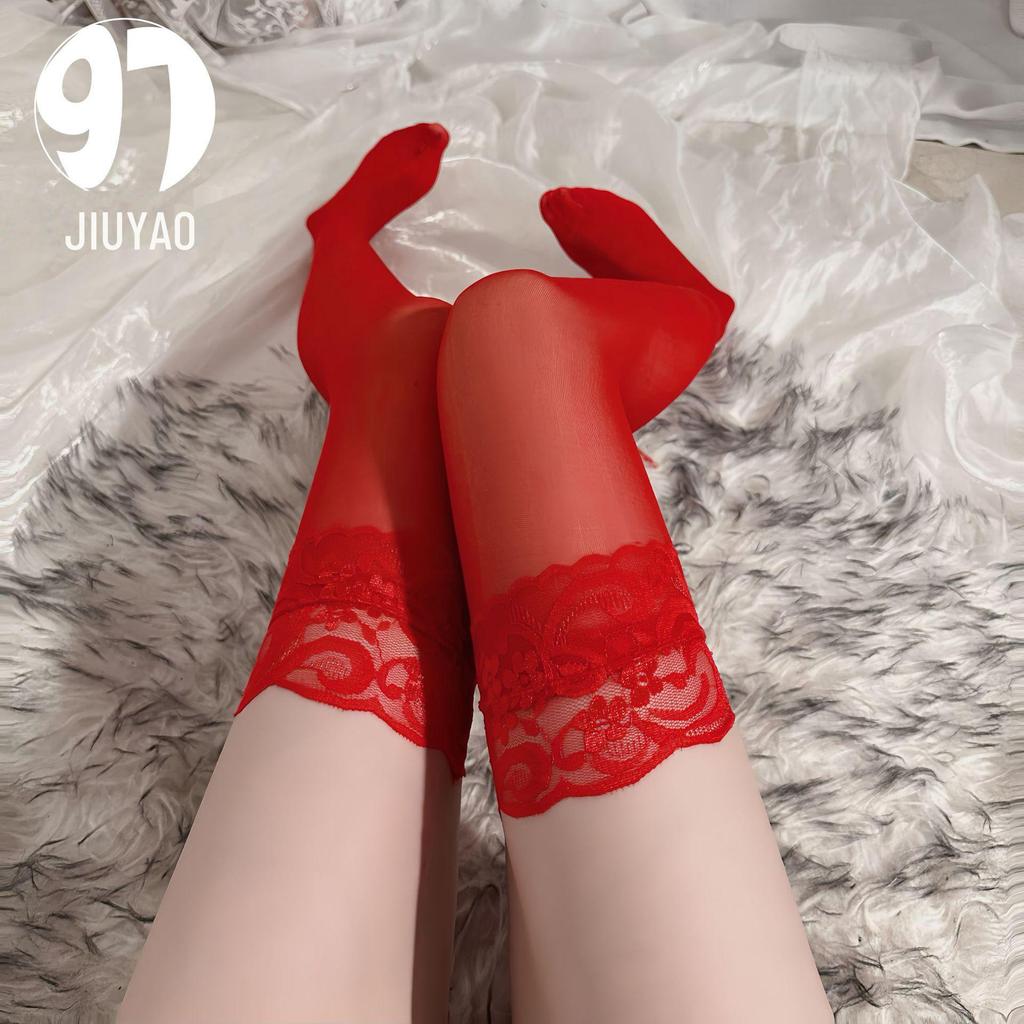 Japanese Lolita Lace Over-the-Knee Socks: Thin, Transparent, Sexy JK Style for Women