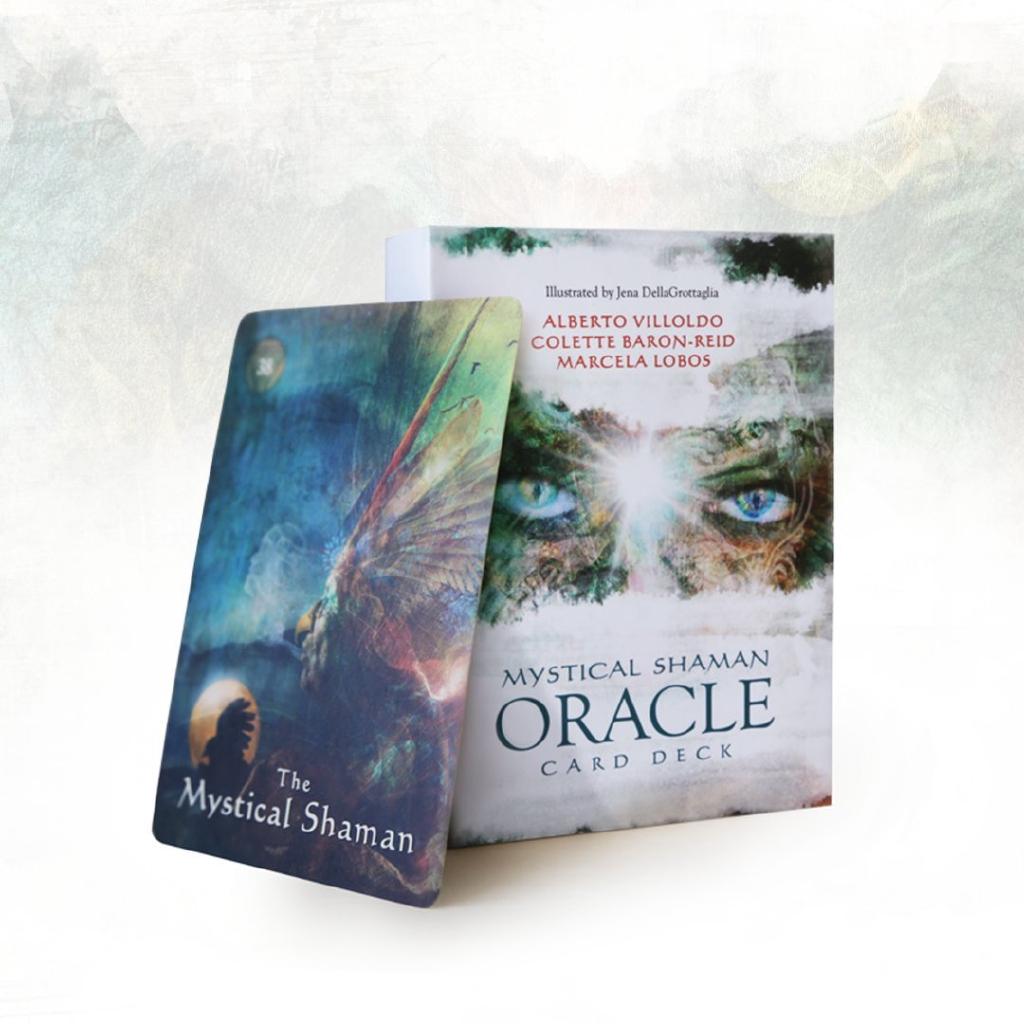 64 stk Mystical Shaman Oracle Cards Deck Engelsk Mystisk skjebnespådom Tarot