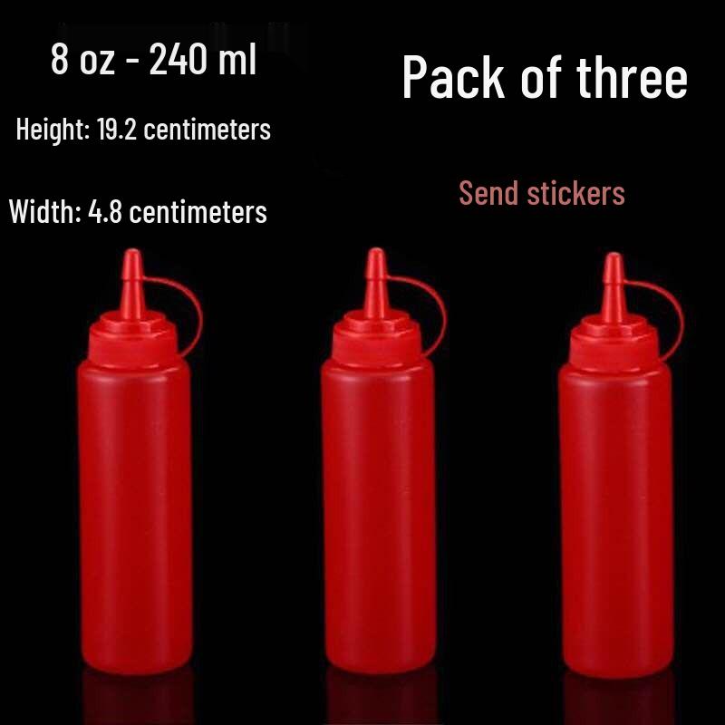 Plastic Squeeze Bottle for Condiments and Sauces
