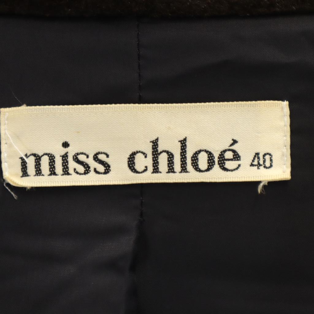 Miss Chloe 90s Made In Japan Old Shawl Collar Coat 40 Black Series Women Used