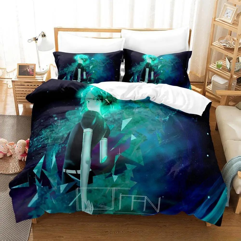 3D-Druck Anime Houseki no Kuni Bettwäsche-Set Einzelbett Twin Full Queen King Size Weiche Bettbezüge für Schlafzimmer von Erwachsenen und Kindern