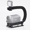 U-shaped DSLR Handheld Stabilizer with DV and C-shaped Bracket for Mobile and Flashlight