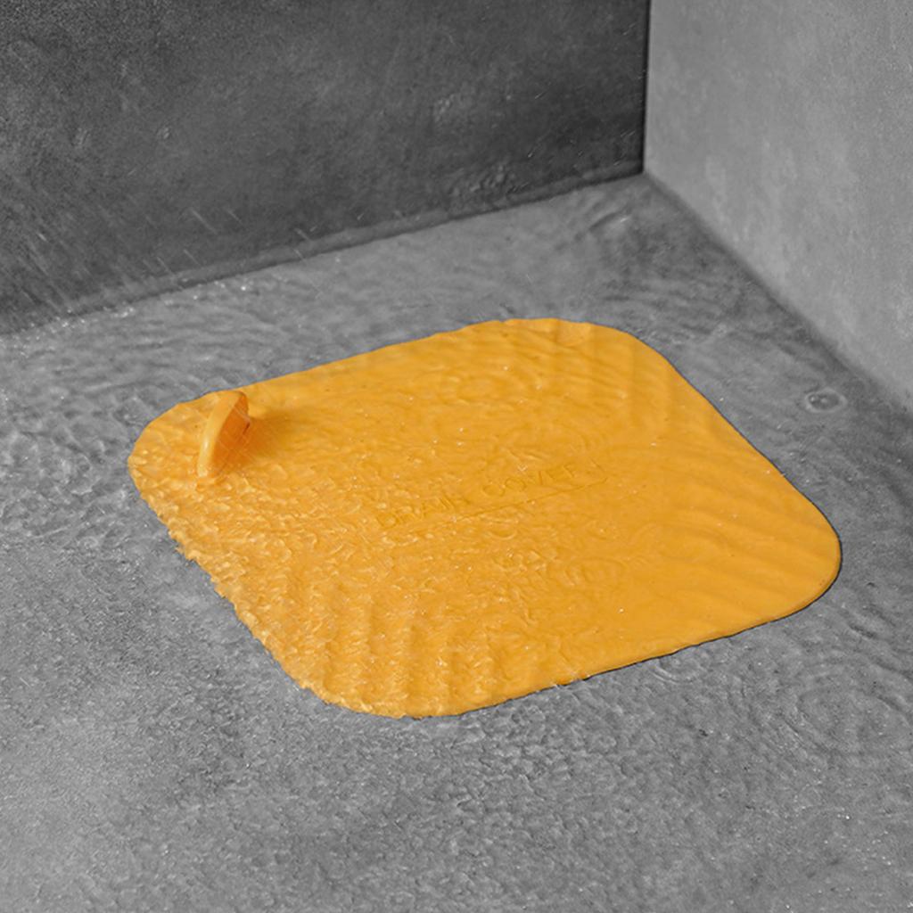 Kitchen Sink Drain Stopper Square Silicone Floor Drain Cover with Handle for Sinks and Floor Drains Universal Easy Use