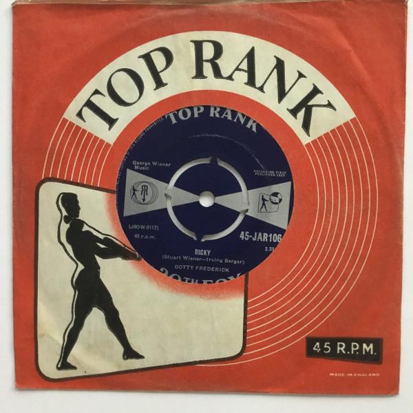 

7inch Record DOTTY FREDERICK - Ricky 45JAR106 Top Rank 1959 UK Rock Used