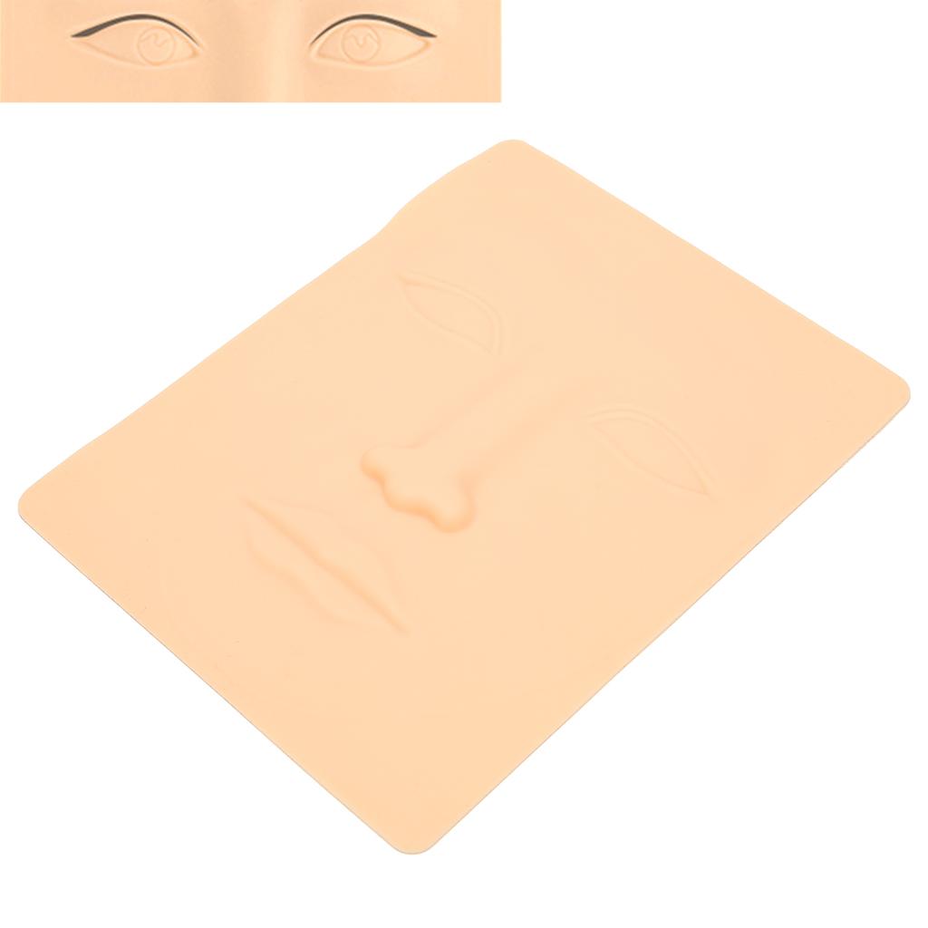 Face Tattoo Practice Skin Silicone Eyebrow Lips Eyeliner Microblading Tattoo Practice Skin