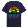MILF Unisexs Clothing Oversized Tshirt I Love Frogs Funny Saying Frog Amphibian Lovers Vintage Cotton Tshirt Funny Cotton Tshirt