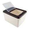 Portable Rice Storage Bin Kitchen Plastic Cereal Grain Bean Food Storing Box Food Container(#2)
