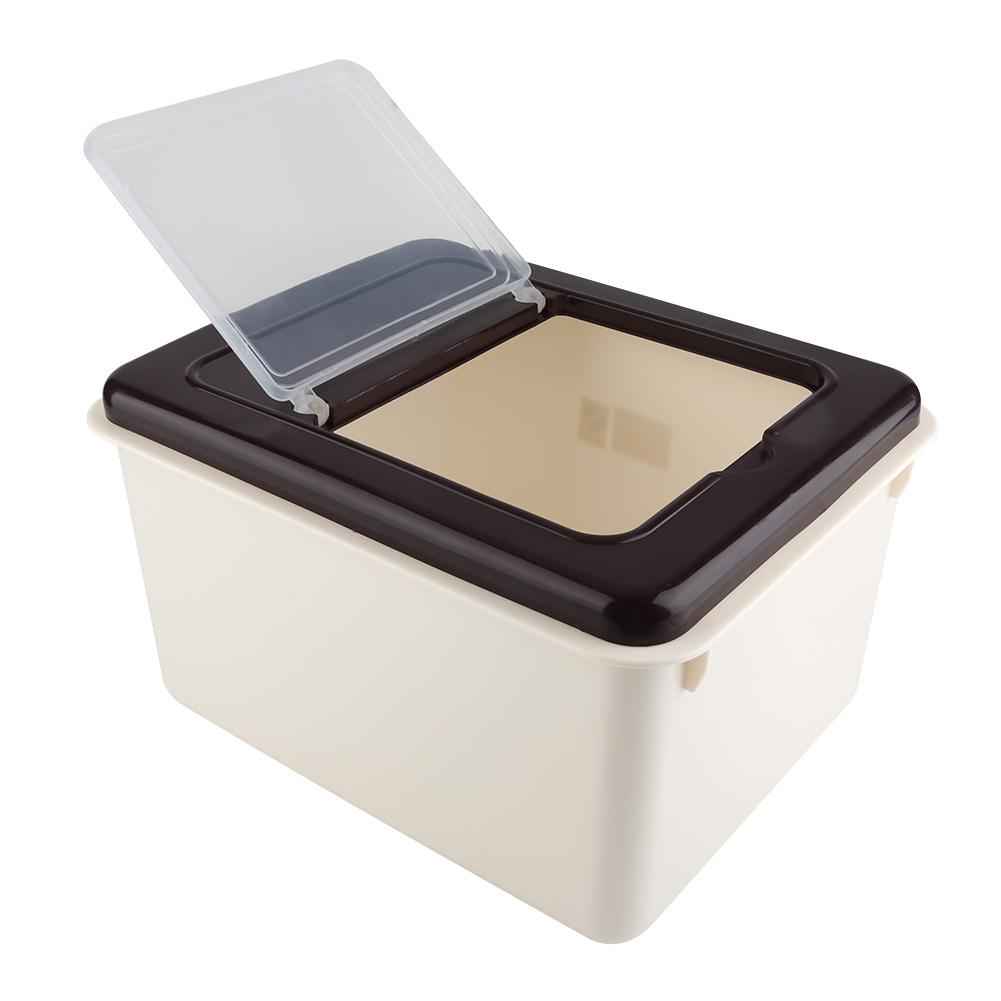 Portable Rice Storage Bin Kitchen Plastic Cereal Grain Bean Food Storing Box Food Container(#2)