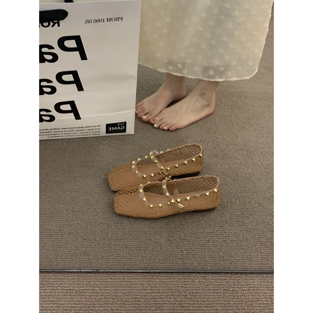 XINZHOU Temperament Gentle Design Sense Commuting Single Shoes Women's Shoes 2025 Chinese New Year with Skirt Evening Grandma Shoes