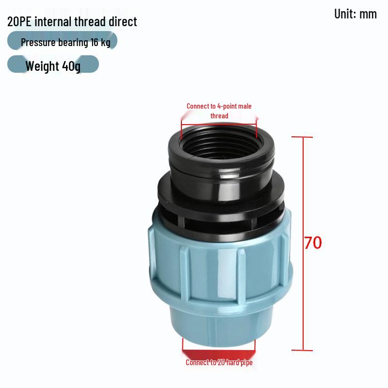 Quick Connect PE Pipe Fittings: Live Joint Tee, Elbow, Ball Valve - No Hot Melt Required