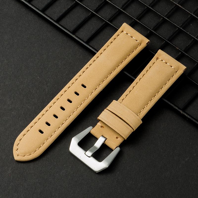 

Матовый ремешок для часов из кожи Crazy Horse в стиле ретро 22/24/26 мм - Европейский и американский стиль 20mm