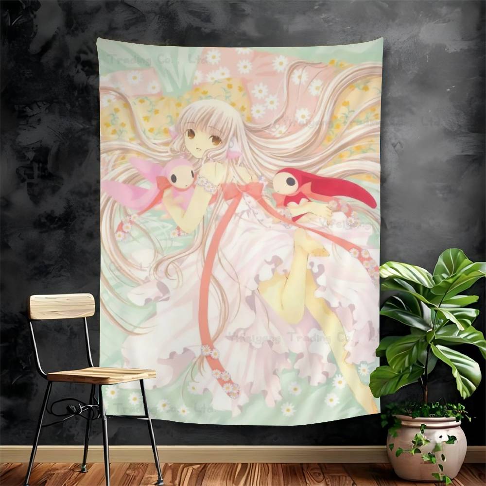 Anime Chobits Classic Printed Large Wall Tapestry Art Science Fiction Room Home Decor Decor Blanket
