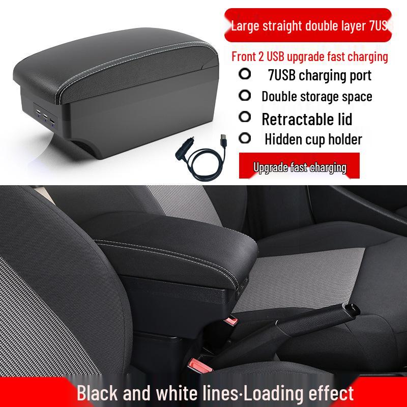Ford Fiesta Armrest Box for Sedan & Hatchback Models - Upgraded Accessories