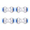 4Pcs 3D Printer Feed Pipe Connector Alloy PTFE Feed Tube Connector for P1P P1S X1 X1C X1E