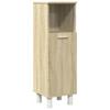 3 Piece Bathroom Furniture Set Sonoma Oak Particleboard