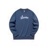 Anta Cartoon Embroidered Fleece Warm Round Neck Sports Sweatshirt Men Sweatshirt Deep-Abyss-Blue 952148708W-3