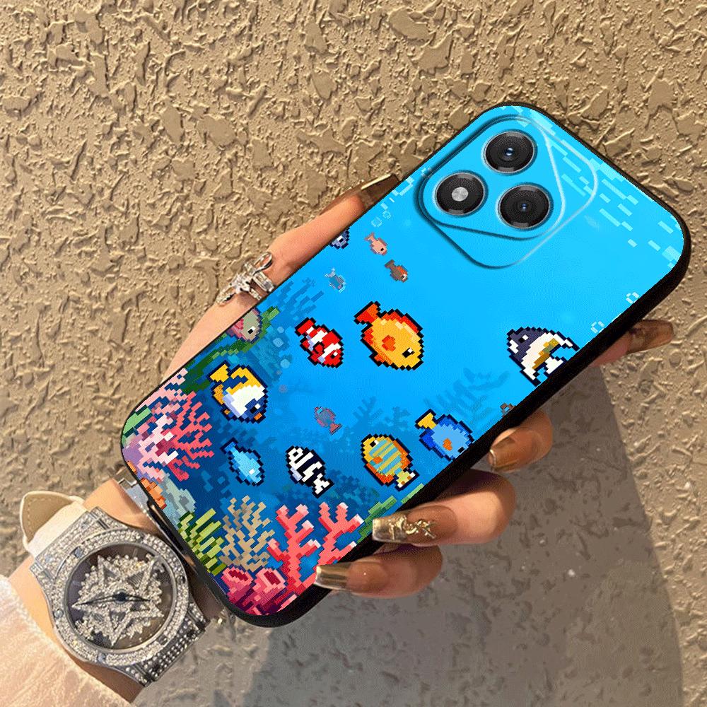 Cartoon Cute Fish Funda Phone Cover Case for Honor X5b 90 Magic5Lite X7 X9a 70 X8 8X X6 200 400 Lite