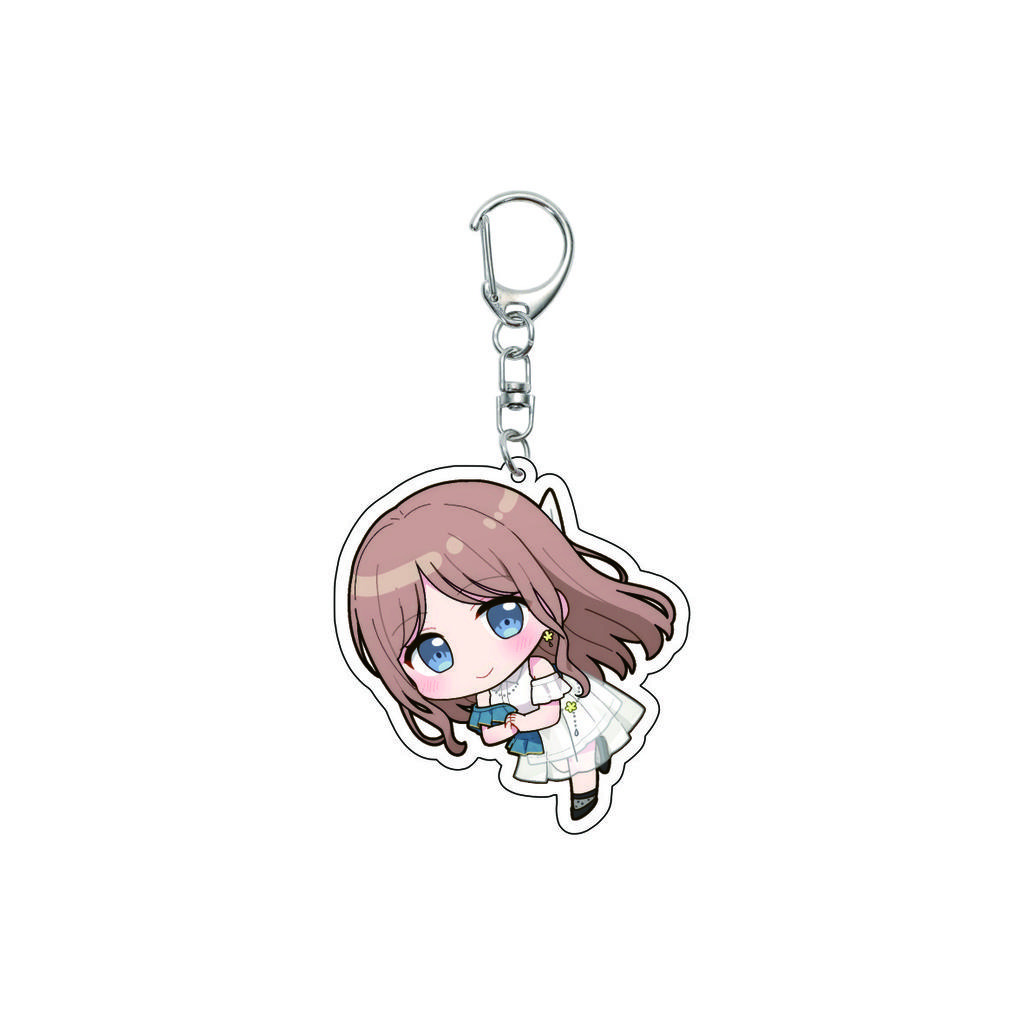 55MM Anime banG Dream Keychain Toyama Kasumi/Saya Yamabuki/Hanazono Tae Key Chain Acrylic Model Plate Christmas Gifts