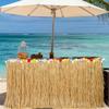 Vibrant Tropical Hawaiian Table Skirt, Easy-Hang & Reusable Decor for Party, Luau & Outdoor Events -  Summer Party Decor