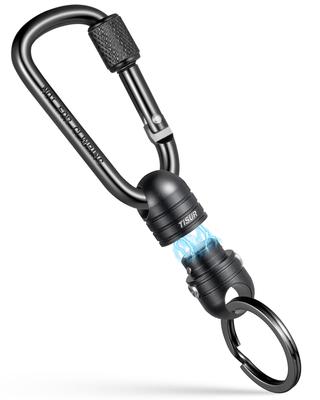 TISUR Magnetic Releaser for Fishing Weight Locking Strong Quick Magnetic Hangs Small Prevents Outdoor Includes Carabiner Carabiner [20kg Capacity]
