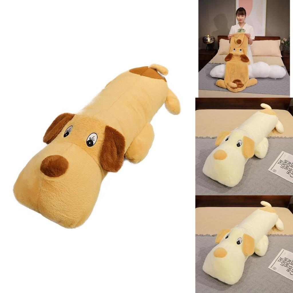 Kuscheliges, langes Hunde-Plüschkissen, weiches Stofftier für Kinder, ideales Geburtstagsgeschenk